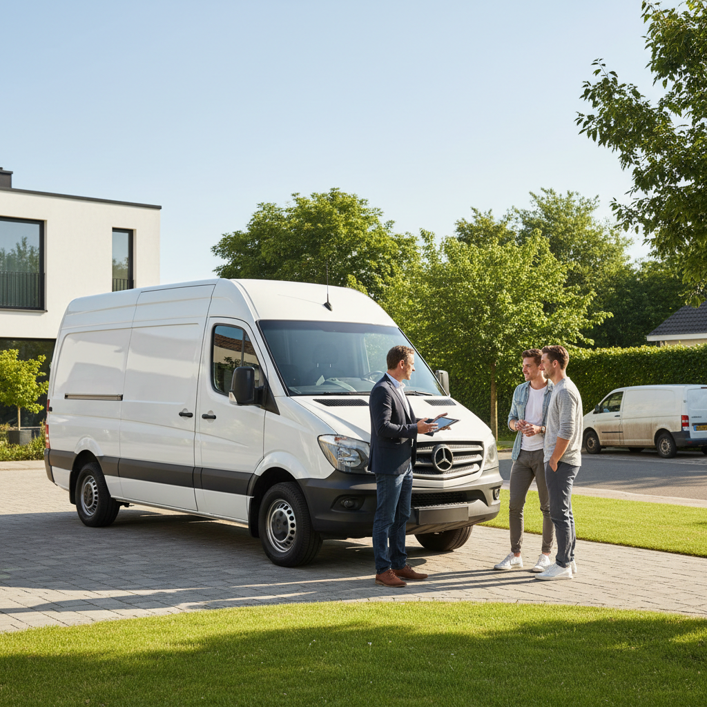 Realistische foto passend bij Hoe krijg ik de hoogste prijs voor mijn gebruikte bestelwagen? voor we